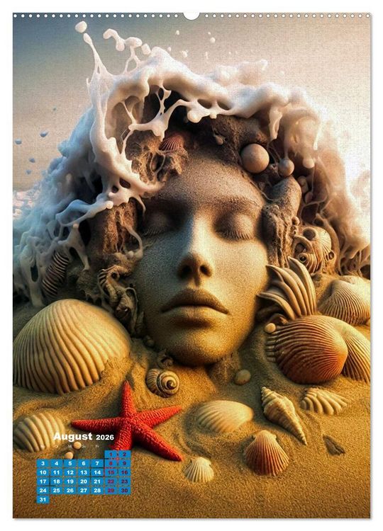 Produktbild: Aus Sand und Meerschaum! (Wandkalender 2026 DIN A2 hoch), CALVENDO Monatskalender