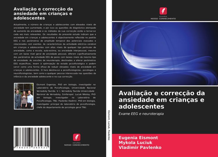 Produktbild: Avalia&ccedil;&atilde;o e correc&ccedil;&atilde;o da ansiedade em crian&ccedil;as e adolescentes