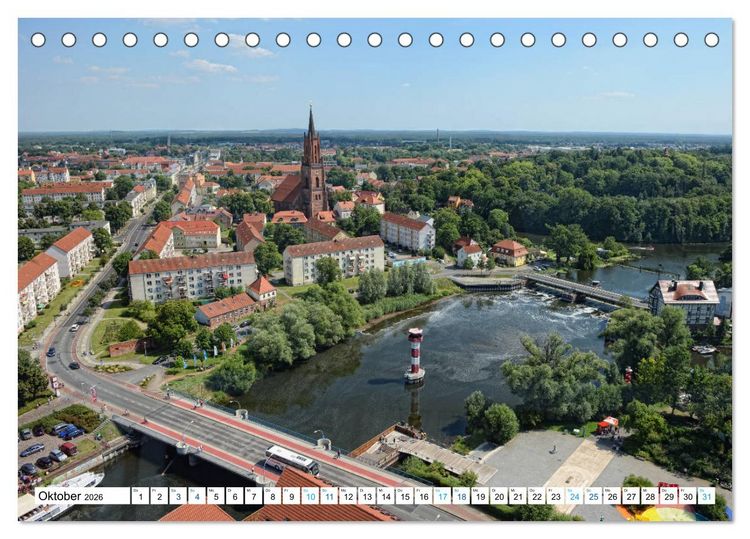 Produktbild: Rathenow - Gr&uuml;ne Stadt an der Havel (Tischkalender 2026 DIN A5 quer), CALVENDO Monatskalender