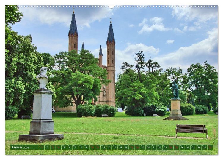Produktbild: Schlossgarten Neustrelitz (Wandkalender 2026 DIN A2 quer), CALVENDO Monatskalender