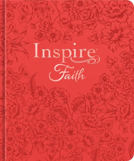 Produktbild: Inspire Faith Bible Nlt, Filament Enabled (Hardcover Leatherlike, Coral Blooms)