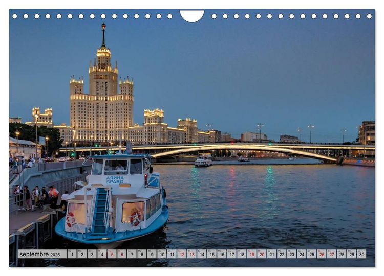 Produktbild: Perspectives de Moscou (Calendrier mural 2026 DIN A4 vertical), CALVENDO calendrier mensuel