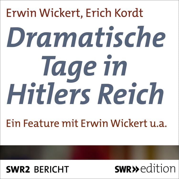Produktbild: Dramatische Tage in Hitlers Reich