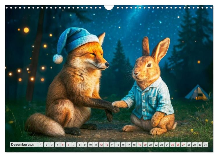 Produktbild: Tierische Redewendungen - Ein Kalender voller Spr&uuml;che und Sprachbilder (Wandkalender 2026 DIN A3 quer), CALVENDO Monatskalender
