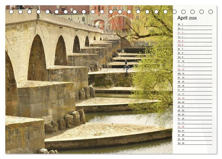 Produktbild: Die Farben von REGENSBURG (Tischkalender 2026 DIN A5 quer), CALVENDO Monatskalender