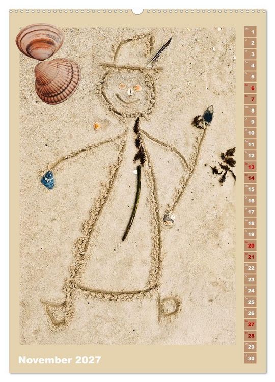 Produktbild: Strandgesellen (hochwertiger Premium Wandkalender 2027 DIN A2 hoch), Kunstdruck in Hochglanz