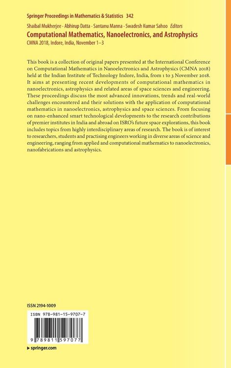 Produktbild: Computational Mathematics, Nanoelectronics, and Astrophysics
