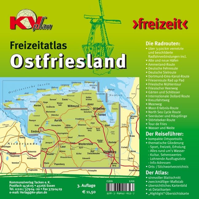 Produktbild: Ostfriesland Freizeitatlas