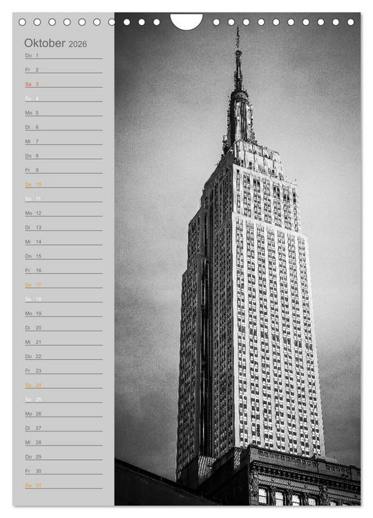 Produktbild: New York Vertical (Wandkalender 2026 DIN A4 hoch), CALVENDO Monatskalender