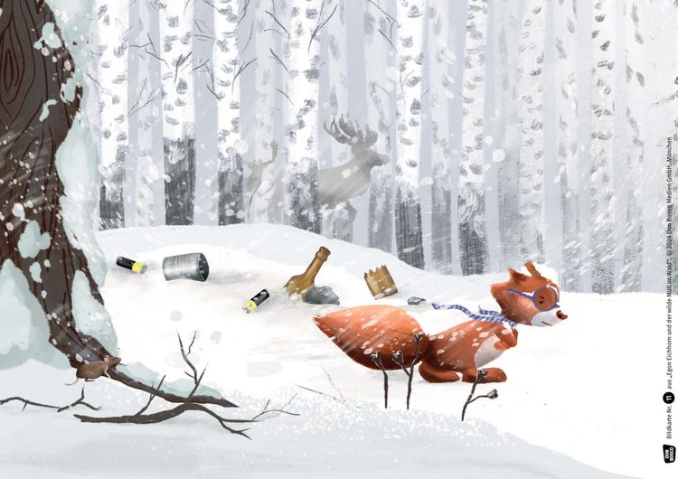 Produktbild: Egon Eichhorn und der wilde Müll im Wald. Kamishibai Bildkartenset
