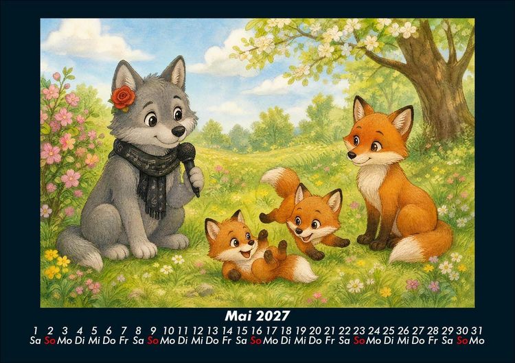 Produktbild: Rose entdeckt Tiere im Winter 2027 Fotokalender DIN A5