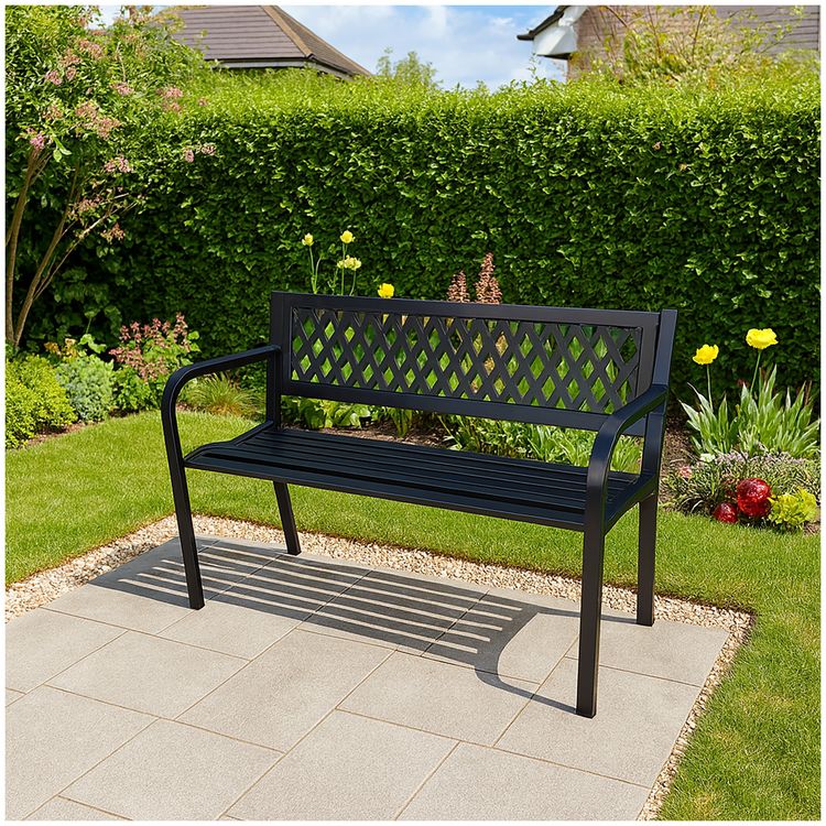 Produktbild: HTI-Living Gartenbank Venera Schwarz Gartenbank Venera Schwarz