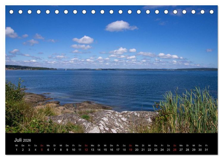 Produktbild: Wundersch&ouml;nes Schweden (Tischkalender 2026 DIN A5 quer), CALVENDO Monatskalender