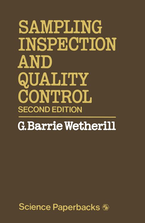 Produktbild: Sampling Inspection and Quality Control
