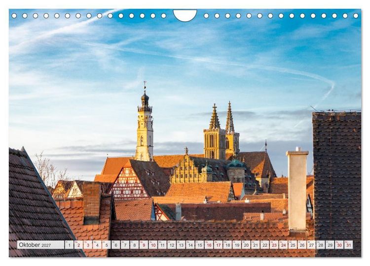 Produktbild: Ein Spaziergang durch Rothenburg ob der Tauber (Wandkalender 2027 DIN A4 quer), CALVENDO Monatskalender