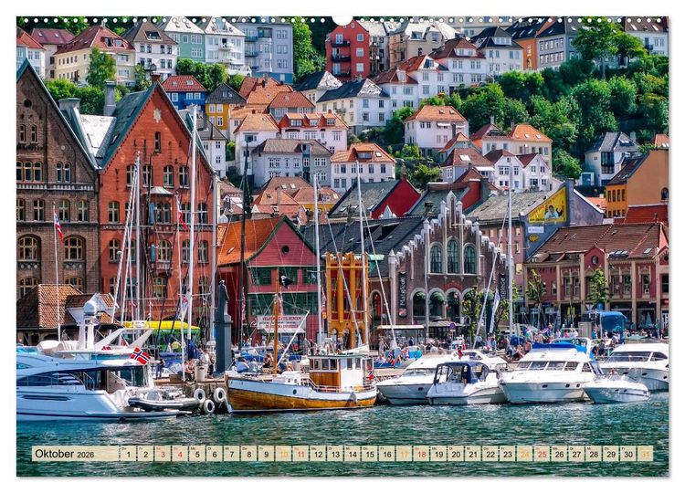 Produktbild: Sch&ouml;ne H&auml;fen zwischen Island und Barbados (hochwertiger Premium Wandkalender 2026 DIN A2 quer), Kunstdruck in Hochglanz