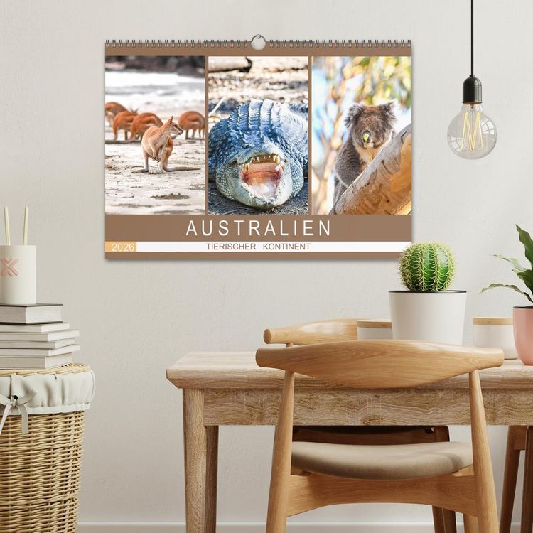 Produktbild: Australien, tierischer Kontinent (Wandkalender 2026 DIN A3 quer), CALVENDO Monatskalender