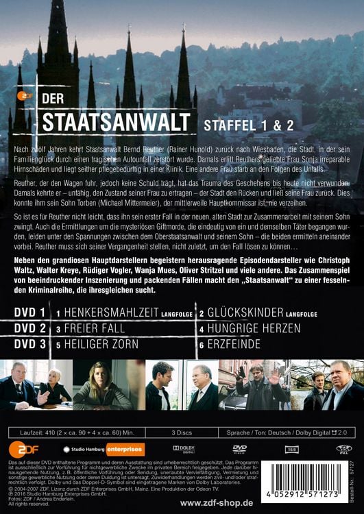 Produktbild: Der Staatsanwalt - Staffel 1&2 [3 DVDs]