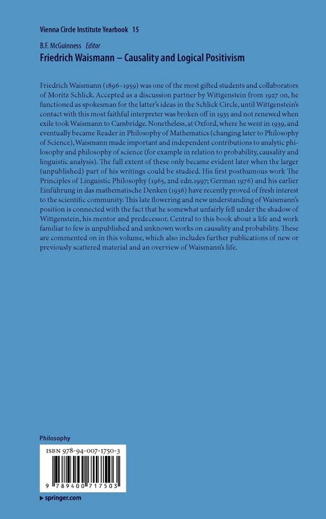 Produktbild: Friedrich Waismann - Causality and Logical Positivism