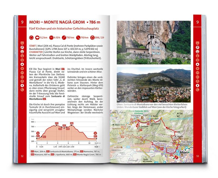 Produktbild: KOMPASS Wanderf&uuml;hrer Gardasee, 70 Touren mit Extra-Tourenkarte