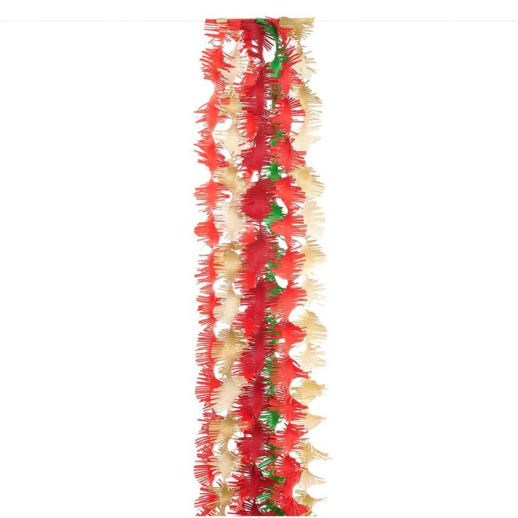 Produktbild: Krepp Girlanden, Weihnachtsmix,, 7 Stk, 17,5 cm x 3 m, inkl. 2 m Kordel