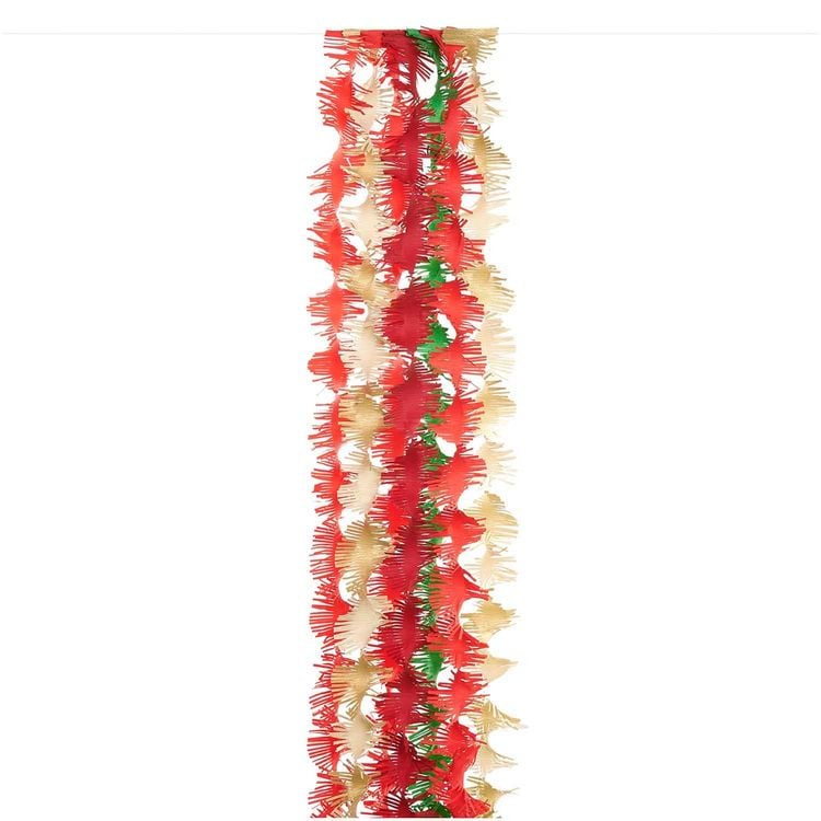 Produktbild: Krepp Girlanden, Weihnachtsmix, MIX, 7 Stk, 17,5 cm x 3 m, inkl. 2 m Kordel