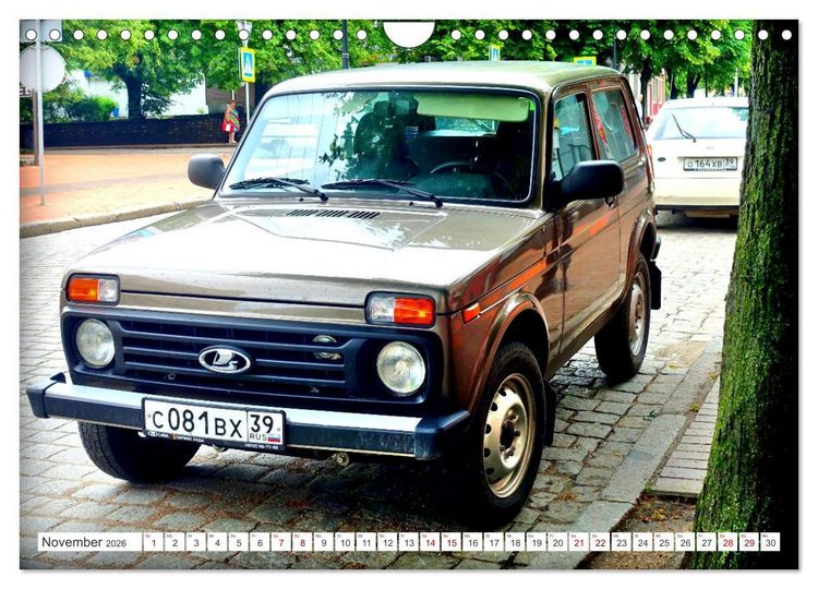 Produktbild: LADA NIVA - 4x4 aus der UdSSR (Wandkalender 2026 DIN A4 quer), CALVENDO Monatskalender
