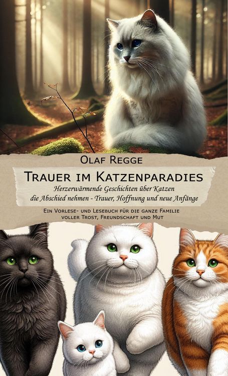 Produktbild: Trauer im Katzenparadies - Herzerw&auml;rmende Geschichten &uuml;ber Katzen die Abschied nehmen - Trauer, Hoffnung und neue Anf&auml;nge