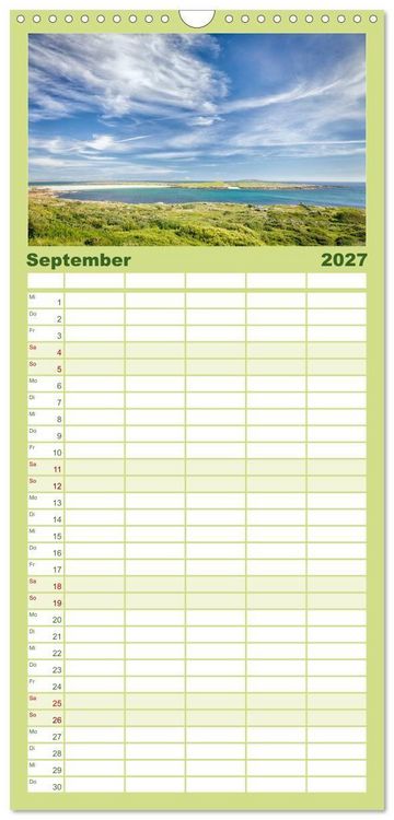 Produktbild: Familienplaner 2027 - Irland - Zauberhafte Augenblicke mit 5 Spalten (Wandkalender, 21 x 45 cm) CALVENDO