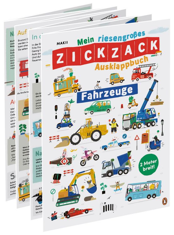 Produktbild: Mein riesengro&szlig;es ZICKZACK Ausklappbuch &ndash; Fahrzeuge