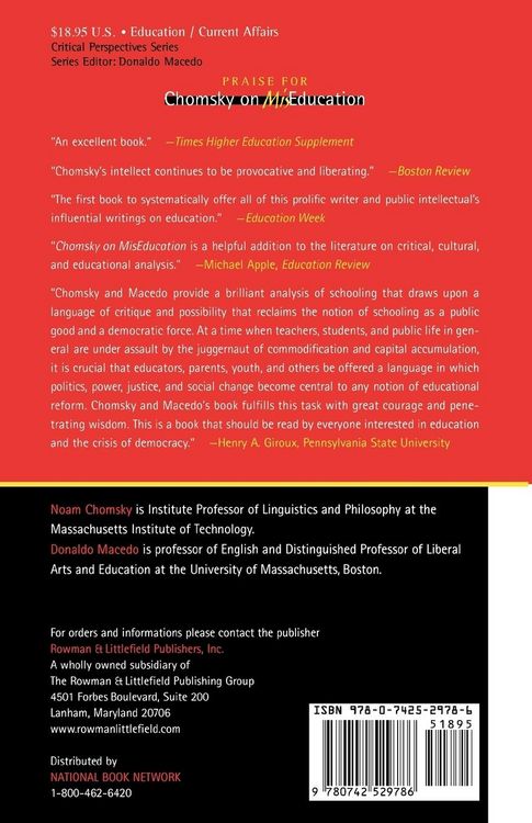 Produktbild: Chomsky on Mis-Education