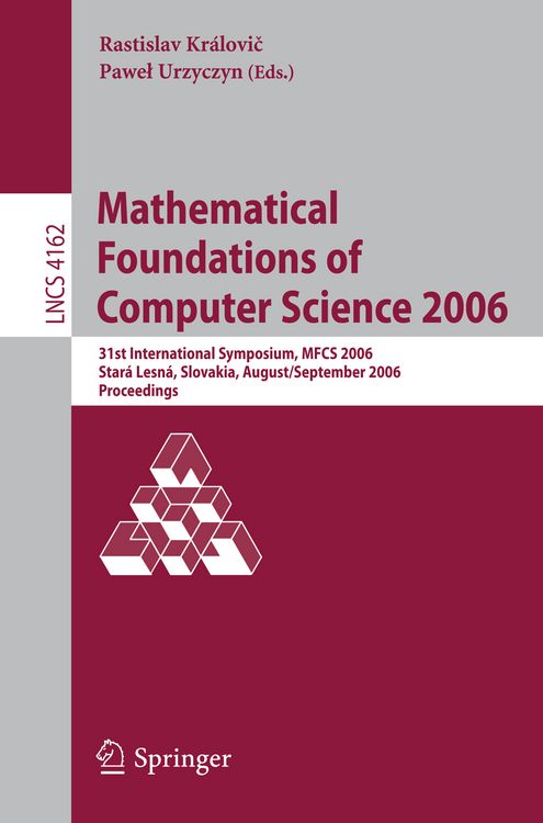 Produktbild: Mathematical Foundations of Computer Science 2006