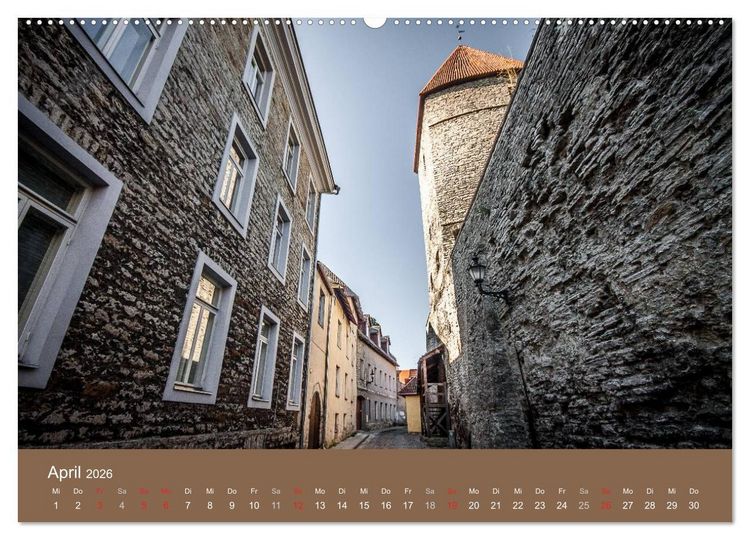 Produktbild: Tallinn - Streifzug durch die Altstadt (Wandkalender 2026 DIN A2 quer), CALVENDO Monatskalender