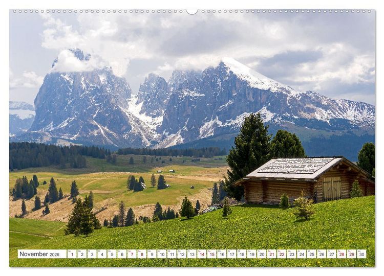 Produktbild: S&uuml;dtirol - Von Meran bis zum Pragser Wildsee (hochwertiger Premium Wandkalender 2026 DIN A2 quer), Kunstdruck in Hochglanz