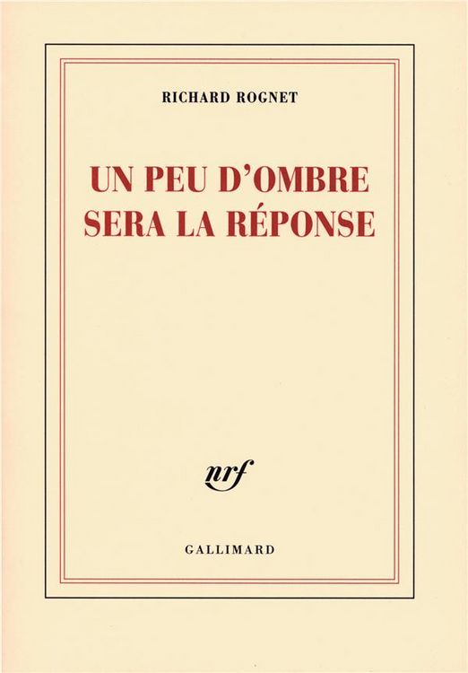 Produktbild: Un peu d'ombre sera la r&eacute;ponse : po&egrave;mes