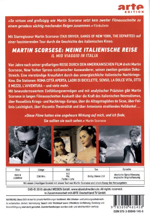 Produktbild: Martin Scorsese: Meine italienische Reise - Arte Edition