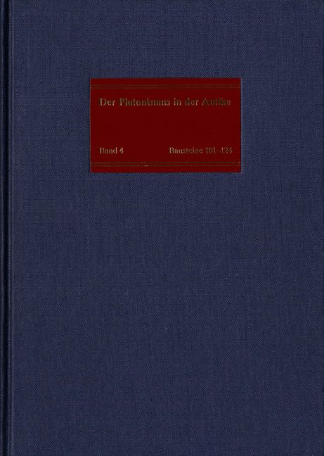 Produktbild: Die philosophische Lehre des Platonismus [1]