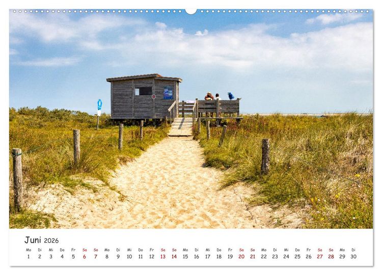 Produktbild: Sehnsuchtinsel Langeoog (hochwertiger Premium Wandkalender 2026 DIN A2 quer), Kunstdruck in Hochglanz