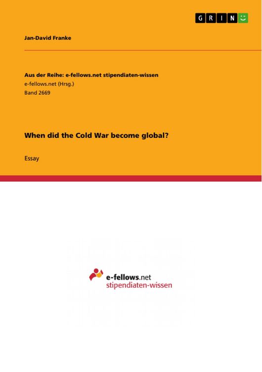 Produktbild: When did the Cold War become global?