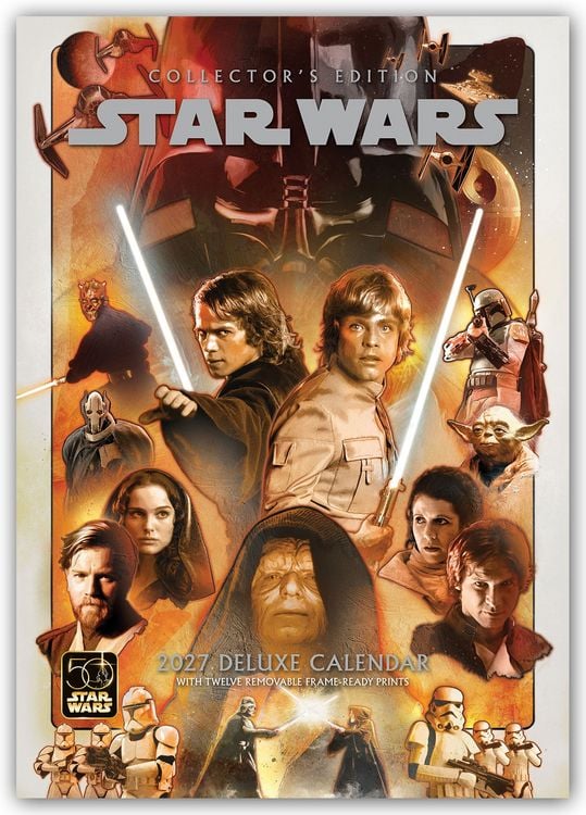 Produktbild: Star Wars A3-Deluxe Kalender 2027 &ndash; Collectors Edition Wandkalender