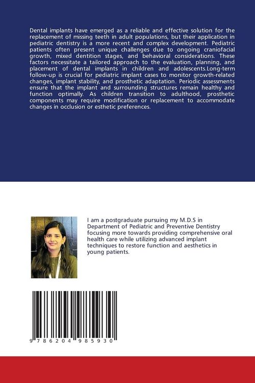 Produktbild: "dental Implants in Pediatric Dentistry"