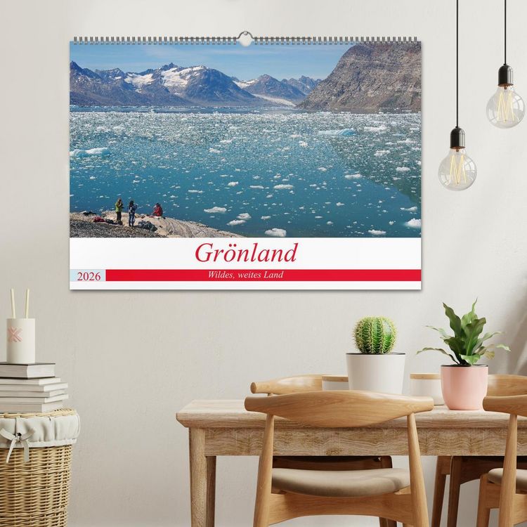 Produktbild: Gr&ouml;nland - Wildes, weites Land (Wandkalender 2026 DIN A2 quer), CALVENDO Monatskalender