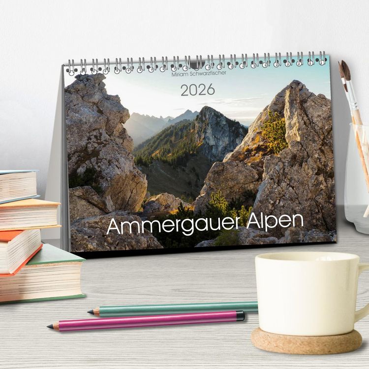 Produktbild: Ammergauer Alpen (Tischkalender 2026 DIN A5 quer), CALVENDO Monatskalender