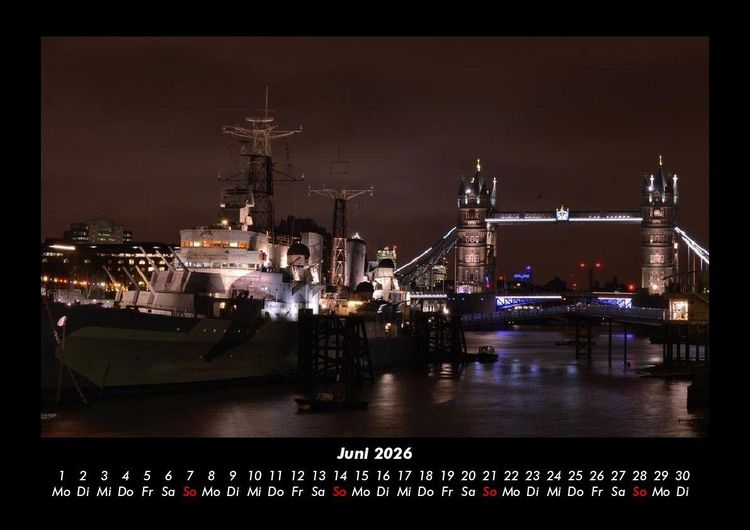 Produktbild: London 2026 Fotokalender DIN A3
