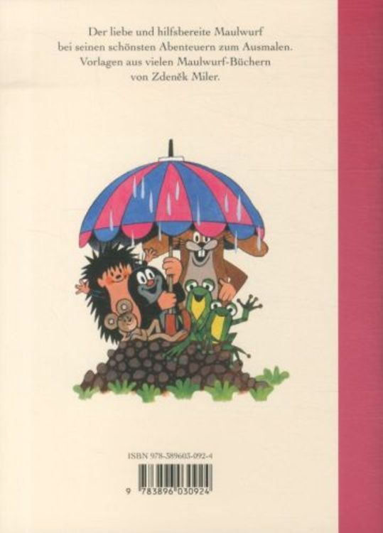 Produktbild: Das Maulwurf-Malbuch