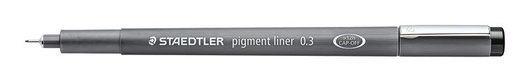 Produktbild: STAEDTLER Fineliner Lumocolor pigment liner 308 schwarz, 0,3 mm