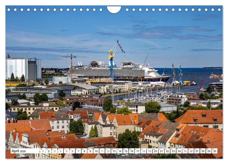 Produktbild: Wismarer Ansichten 2026 (Wandkalender 2026 DIN A4 quer), CALVENDO Monatskalender