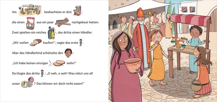 Produktbild: Einer, der Gutes tat ... Die Geschichte von Nikolaus in Bildw&ouml;rtern