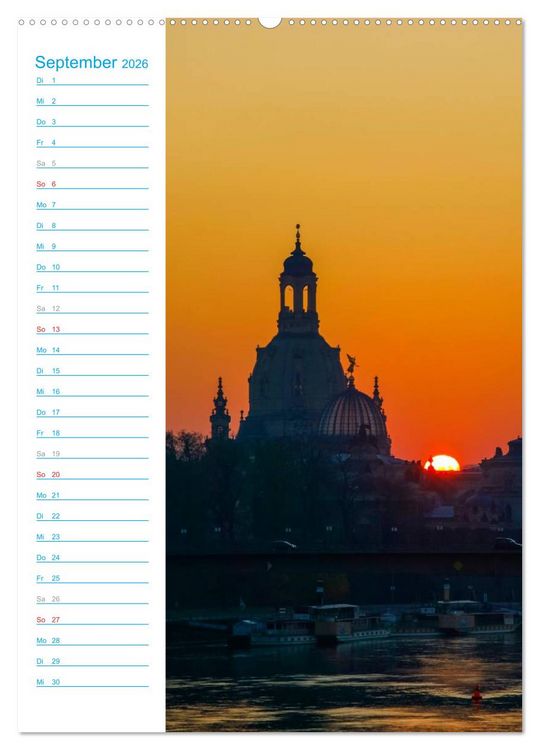 Produktbild: Frauenkirche Dresden (hochwertiger Premium Wandkalender 2026 DIN A2 hoch), Kunstdruck in Hochglanz