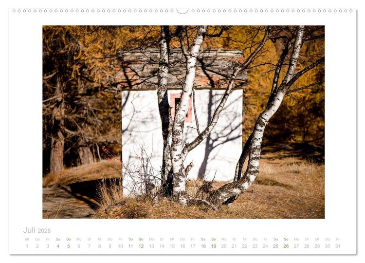 Produktbild: saas fee (hochwertiger Premium Wandkalender 2026 DIN A2 quer), Kunstdruck in Hochglanz
